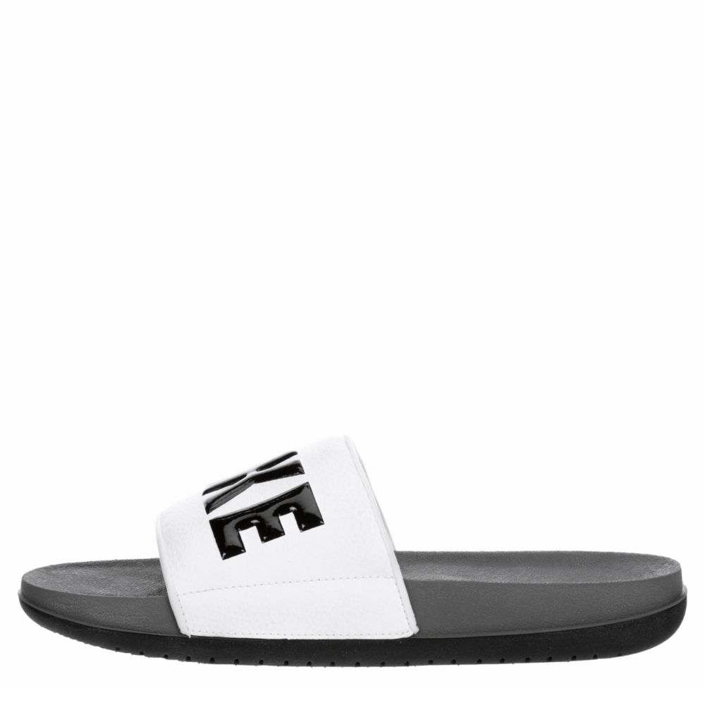 white nike slides mens