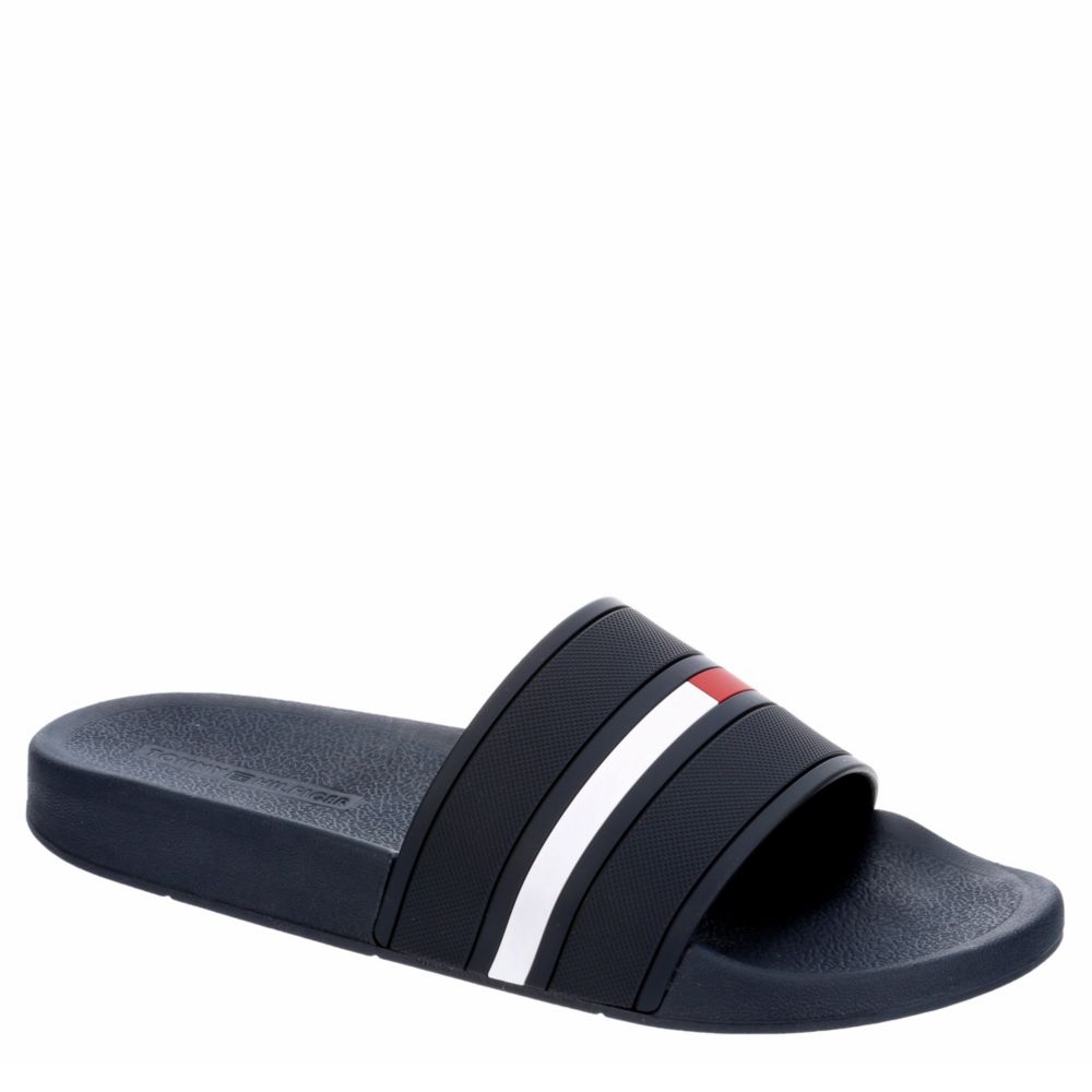 Navy Tommy Hilfiger Slide Sandal | Slides | Rack Room Shoes