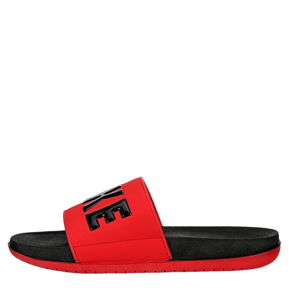 Mens red hot sale nike slides