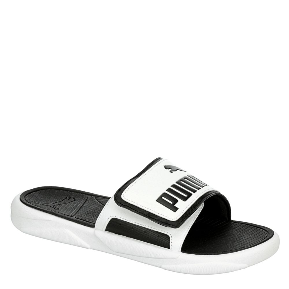 puma sandals white