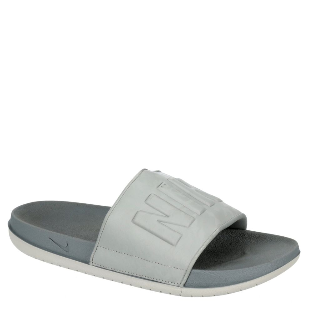 grey nike sliders mens