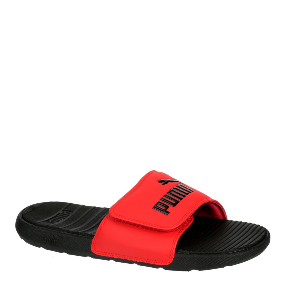 puma sandals red