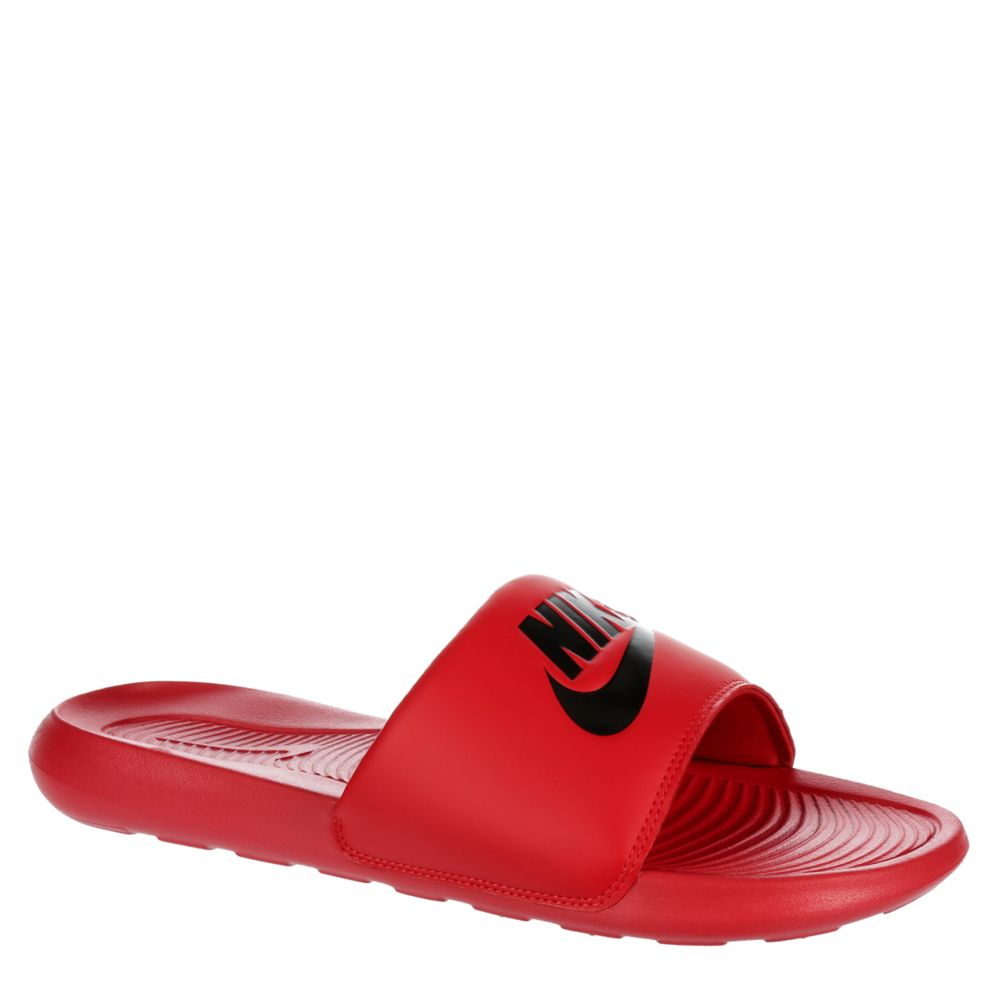 nike mens slides red