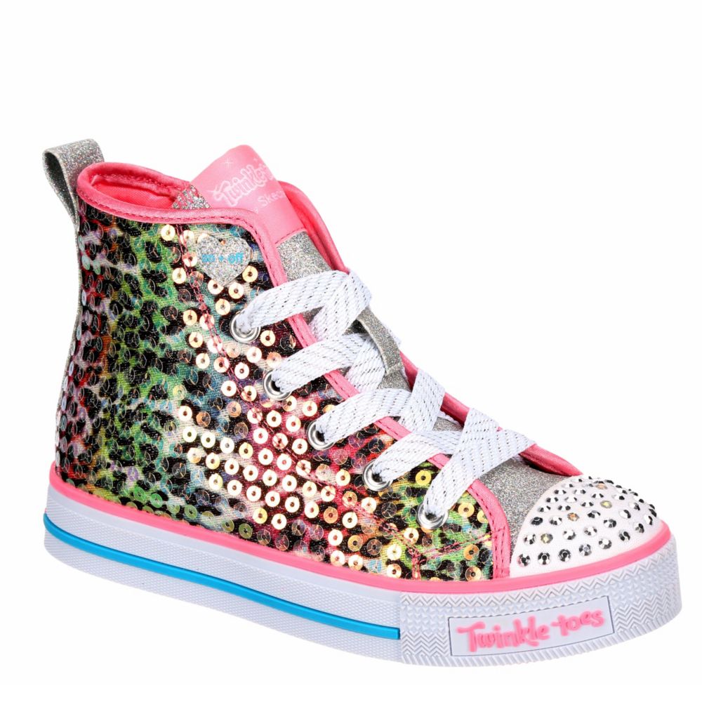 skechers twinkle toes glitter n glitz girls light up sneakers