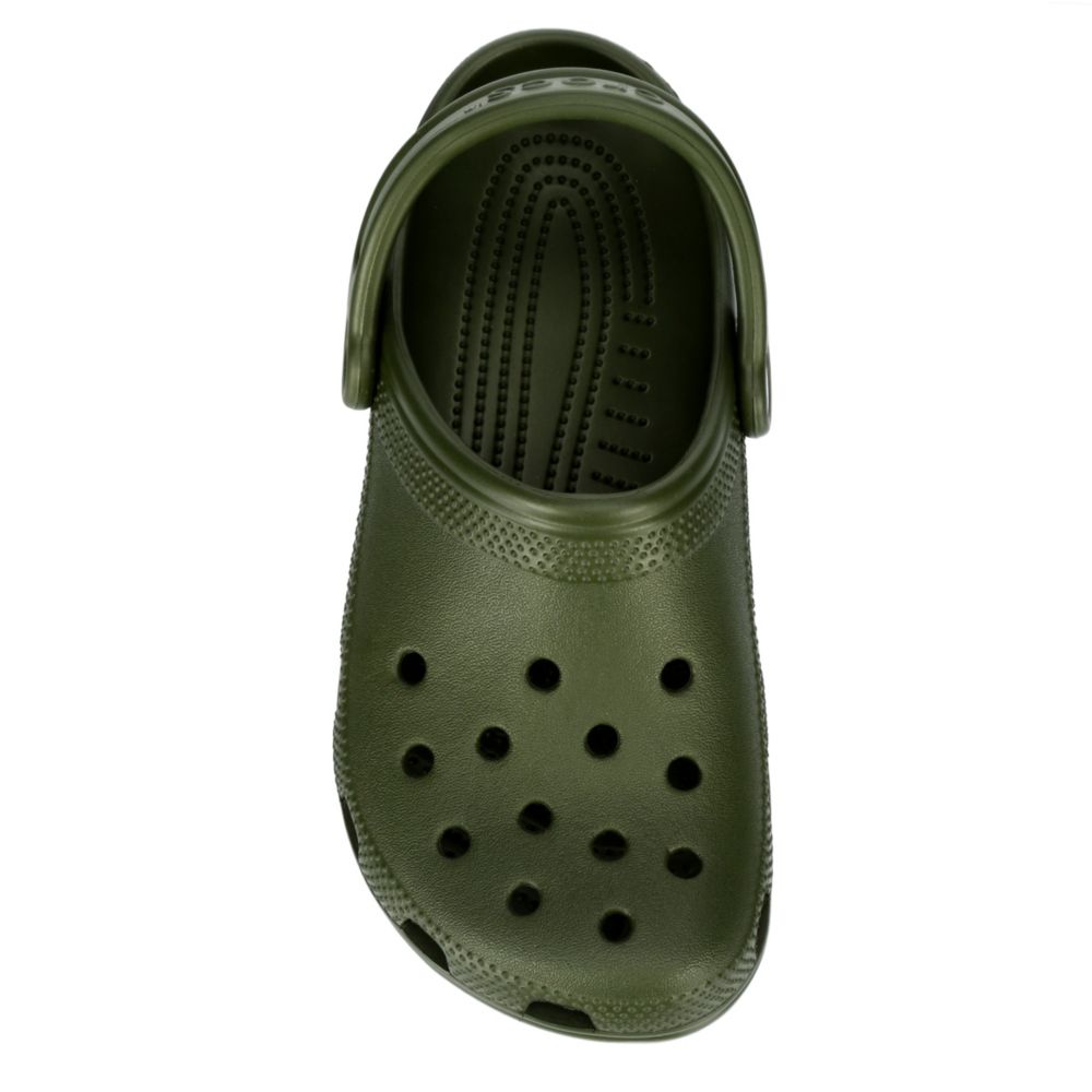 forest green crocs
