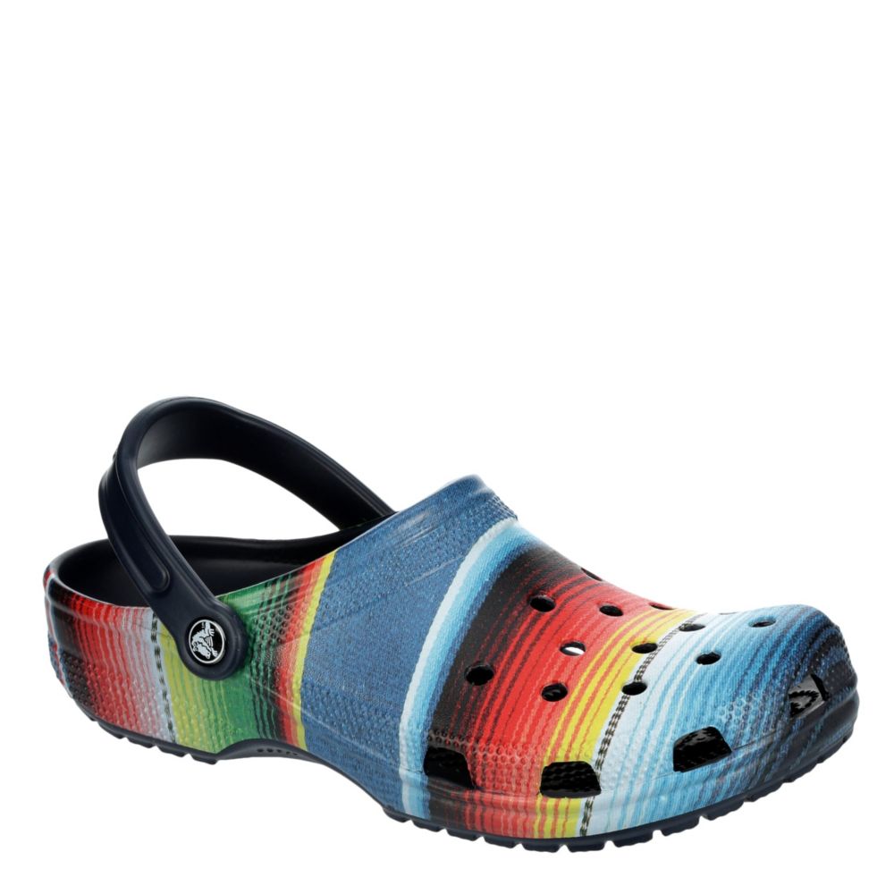 crocs multicolor clogs