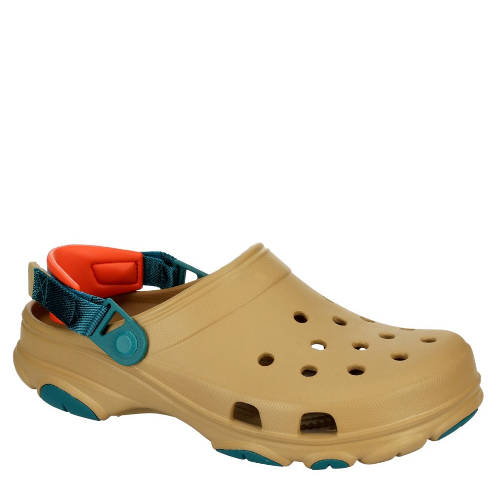 crocs tan shoes