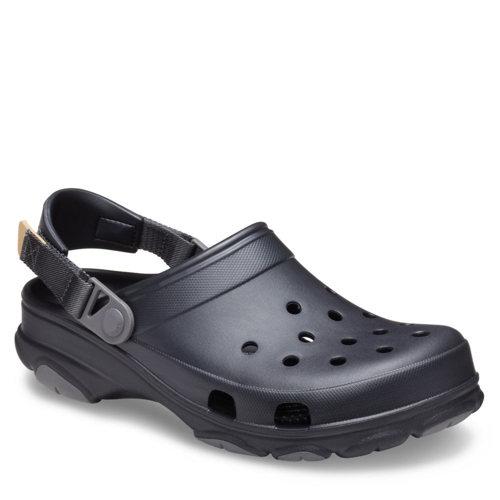 all terrain crocs black