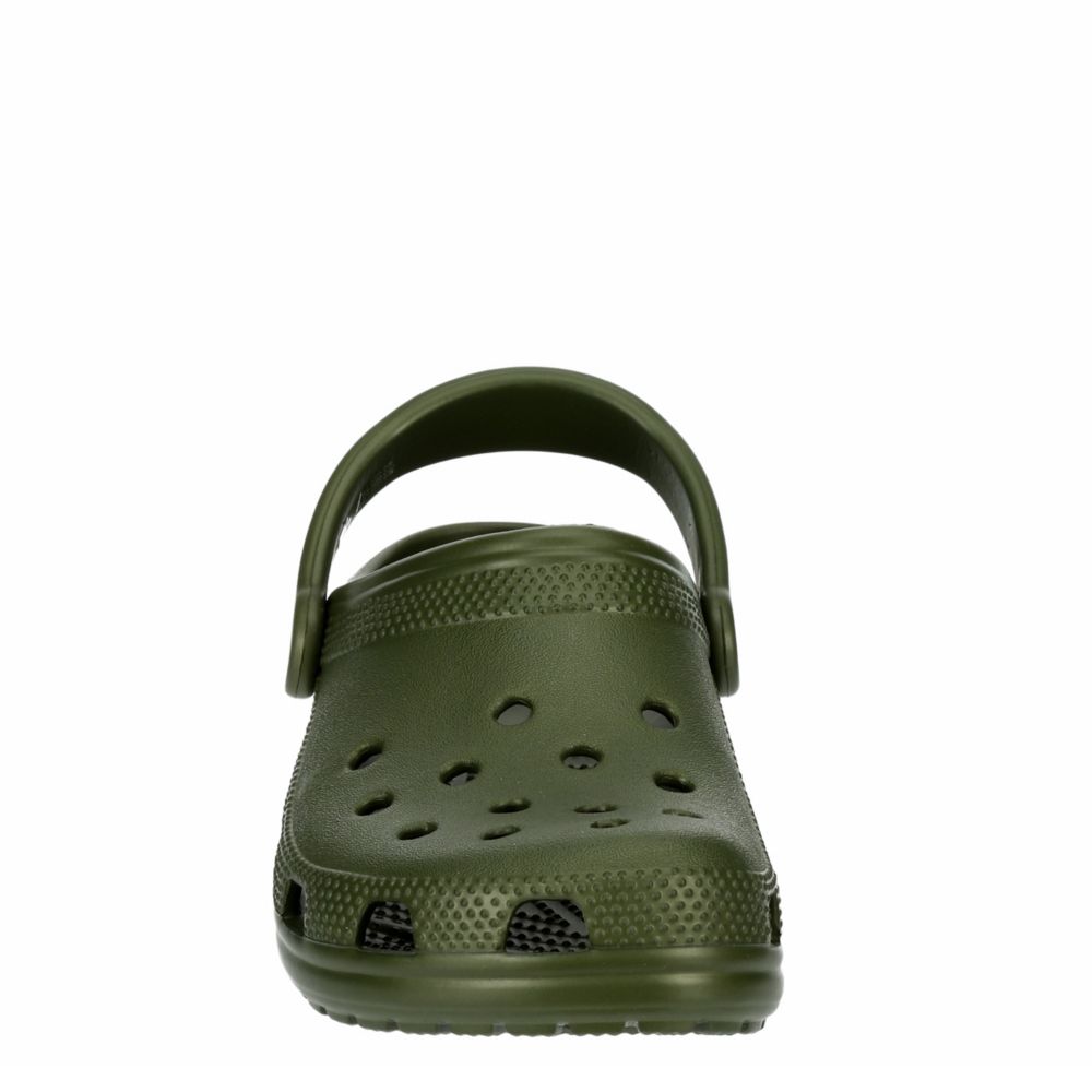 hunter green crocs