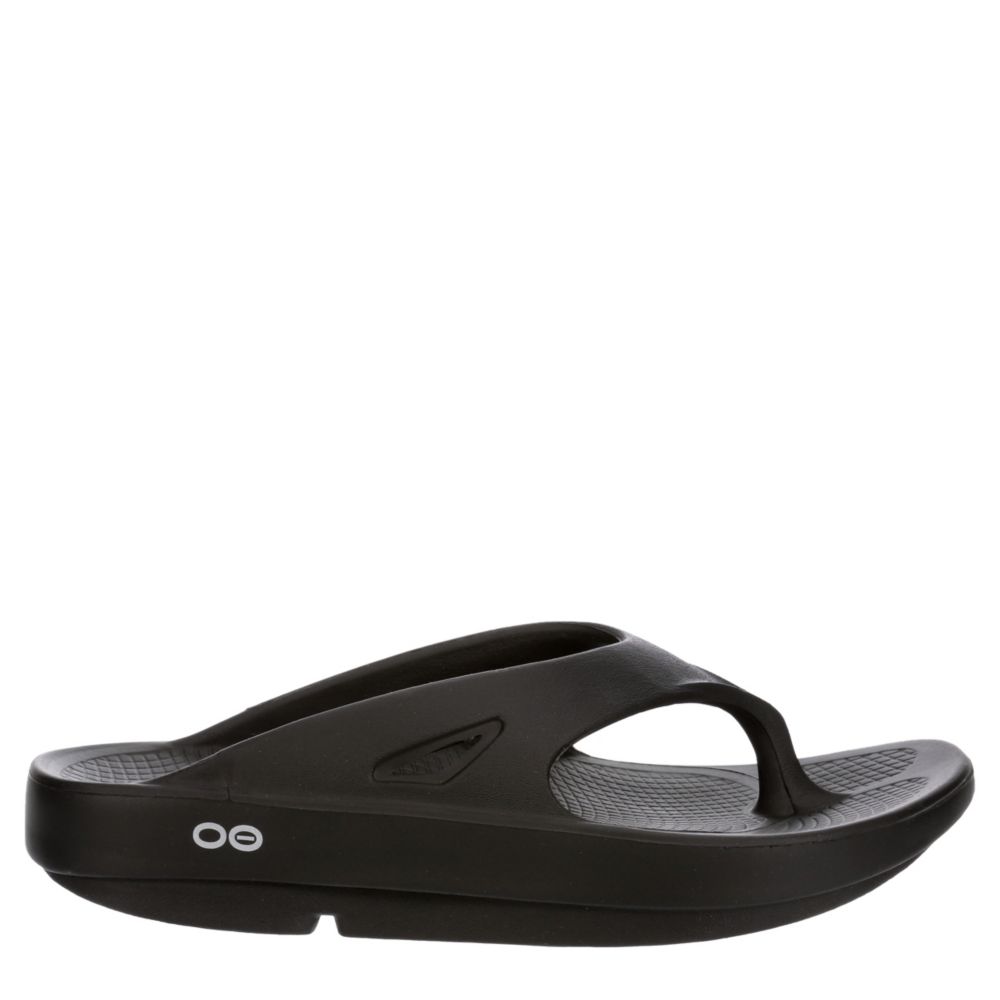 Black Oofos Mens Ooriginal Sandals Rack Room Shoes
