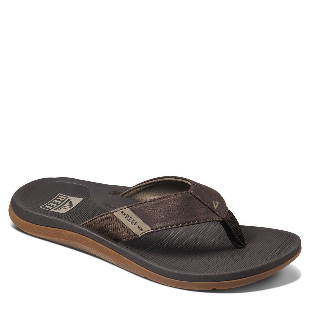 Brown Mens Santa Ana Flip Flop Sandal | Reef | Rack Room Shoes