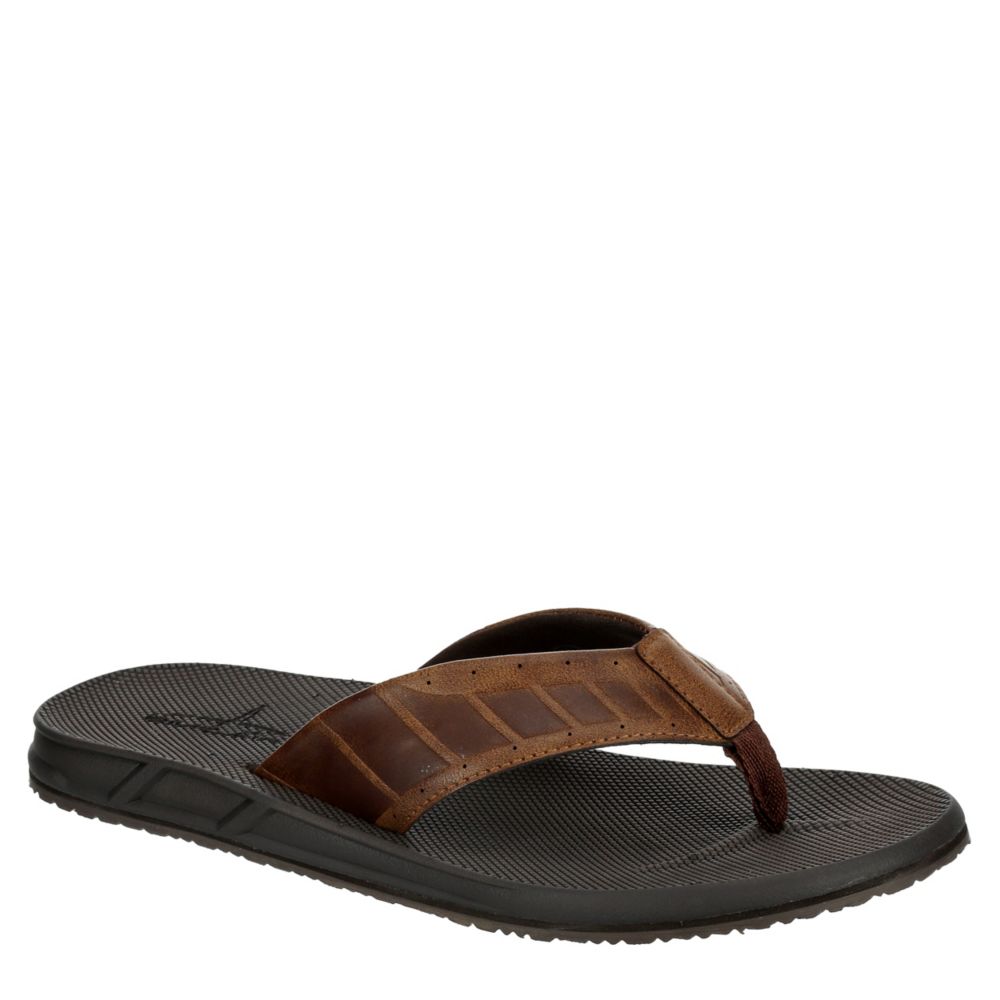 blue fin flip flops mens