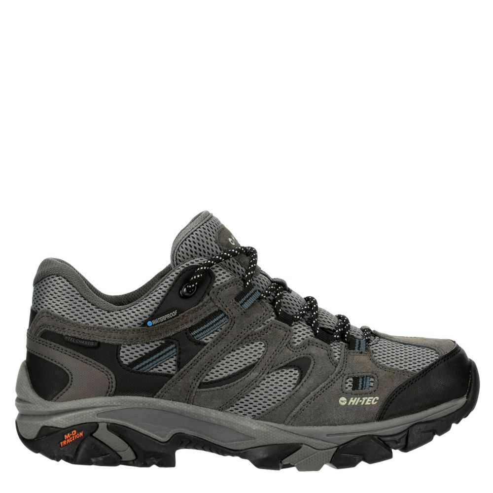 HI-TEC Mens Ravus Vent Low Waterproof Ankle-High Leather Hiking Shoe