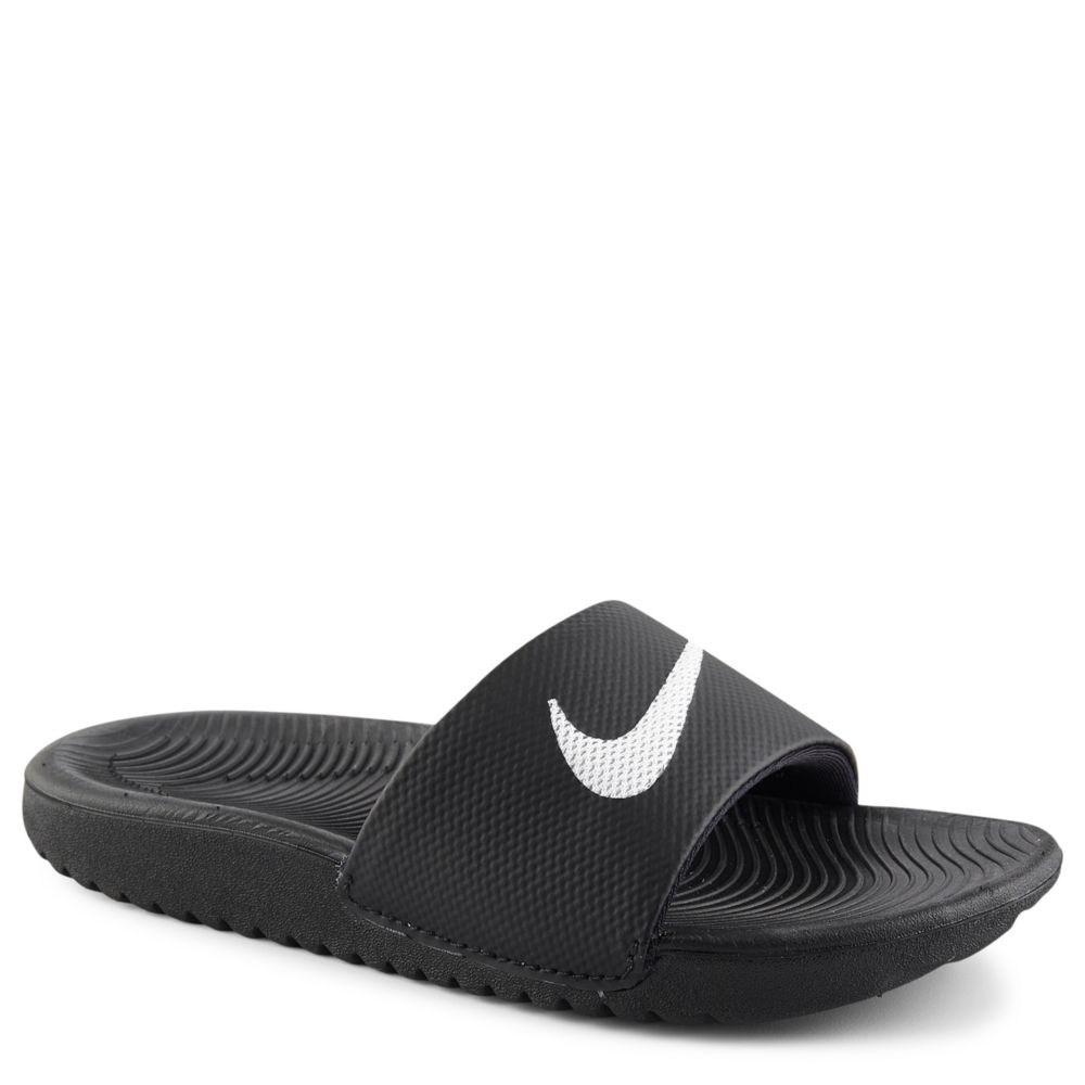 Black Nike Boy's Kawa Slide Athletic Sandals | Rack Room Shoes