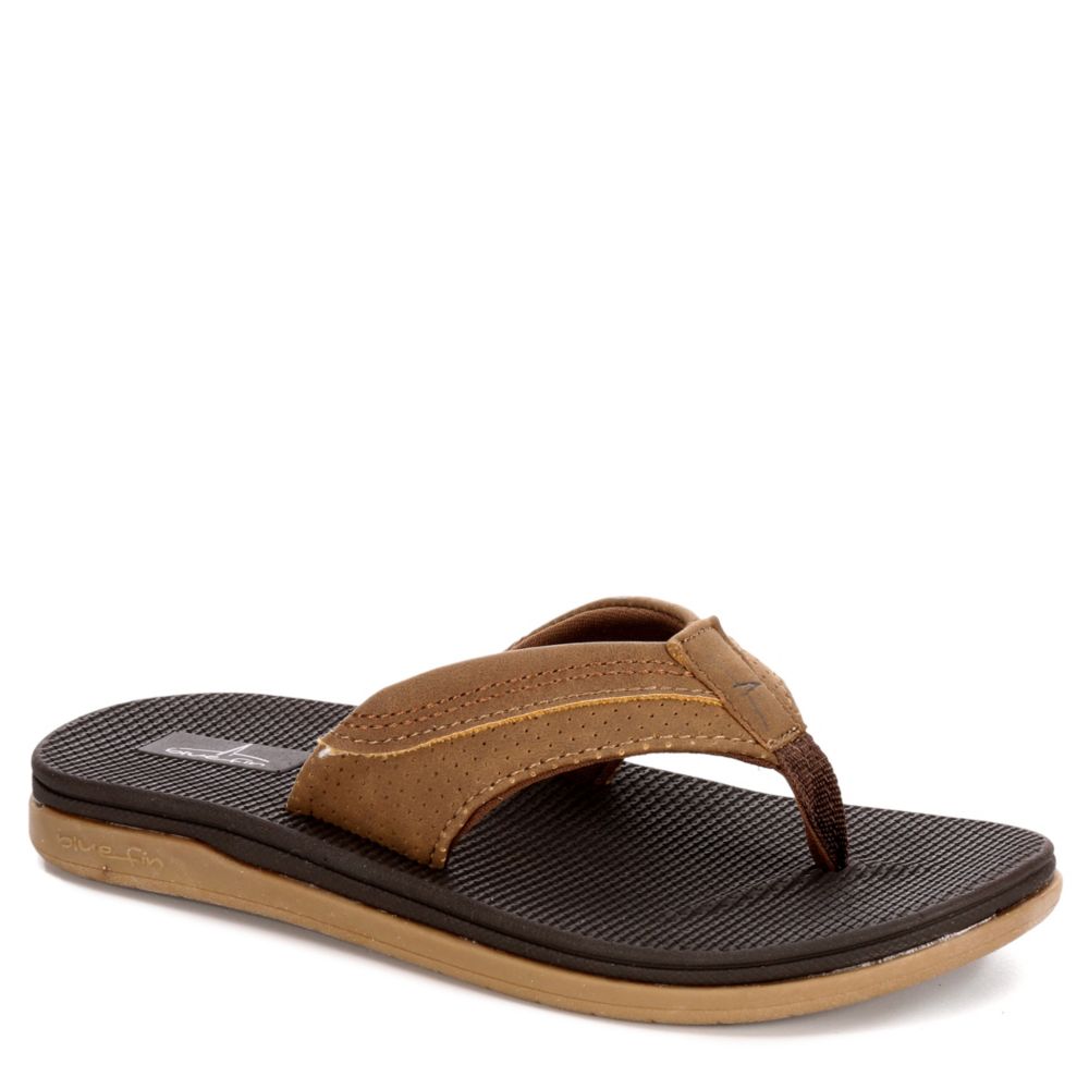 boys brown flip flops