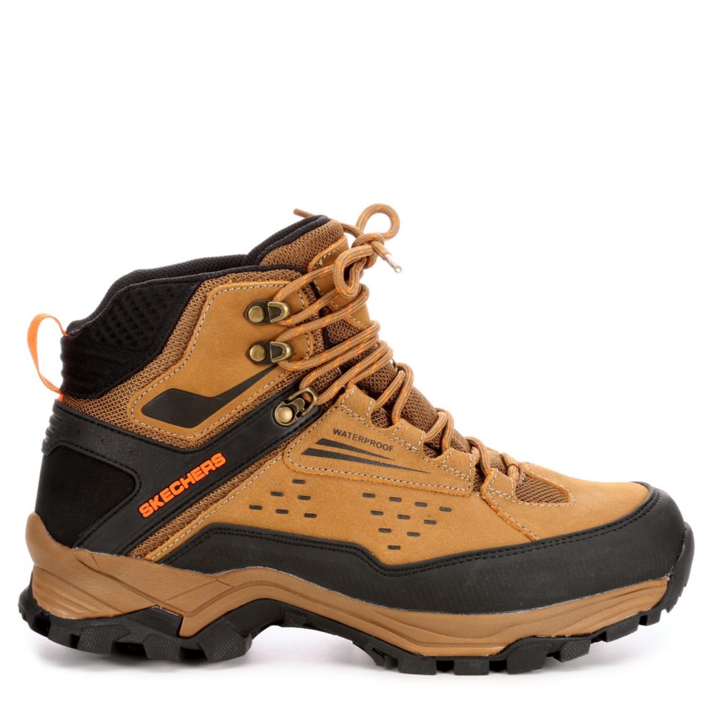 skechers memory foam mens boots