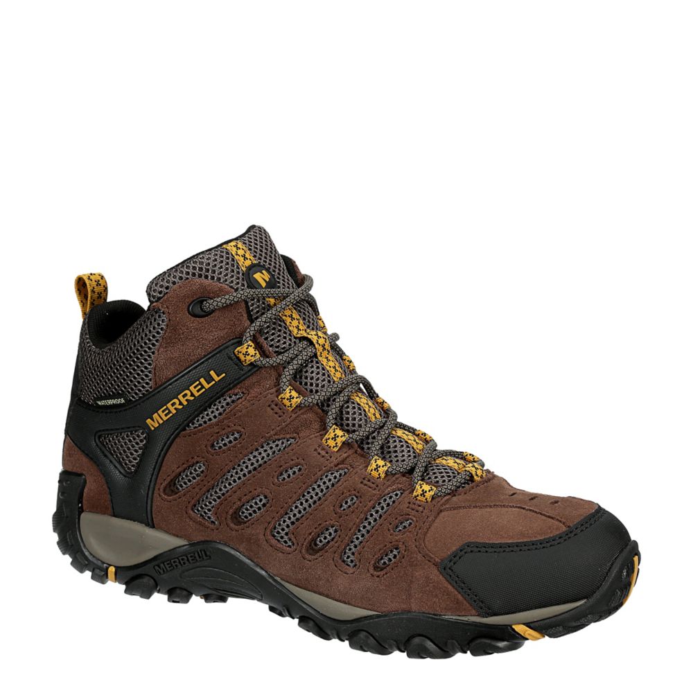 Brown Merrell Mens Crosslander 2 Waterproof Hiking Boot | Mens | Rack Shoes