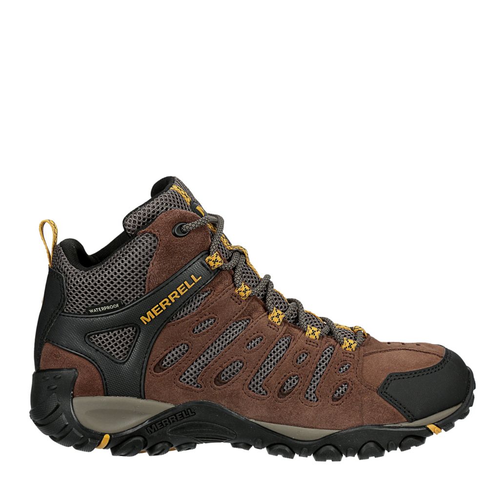 Brown Merrell Mens Crosslander 2 Waterproof Hiking Boot | Mens | Rack Shoes