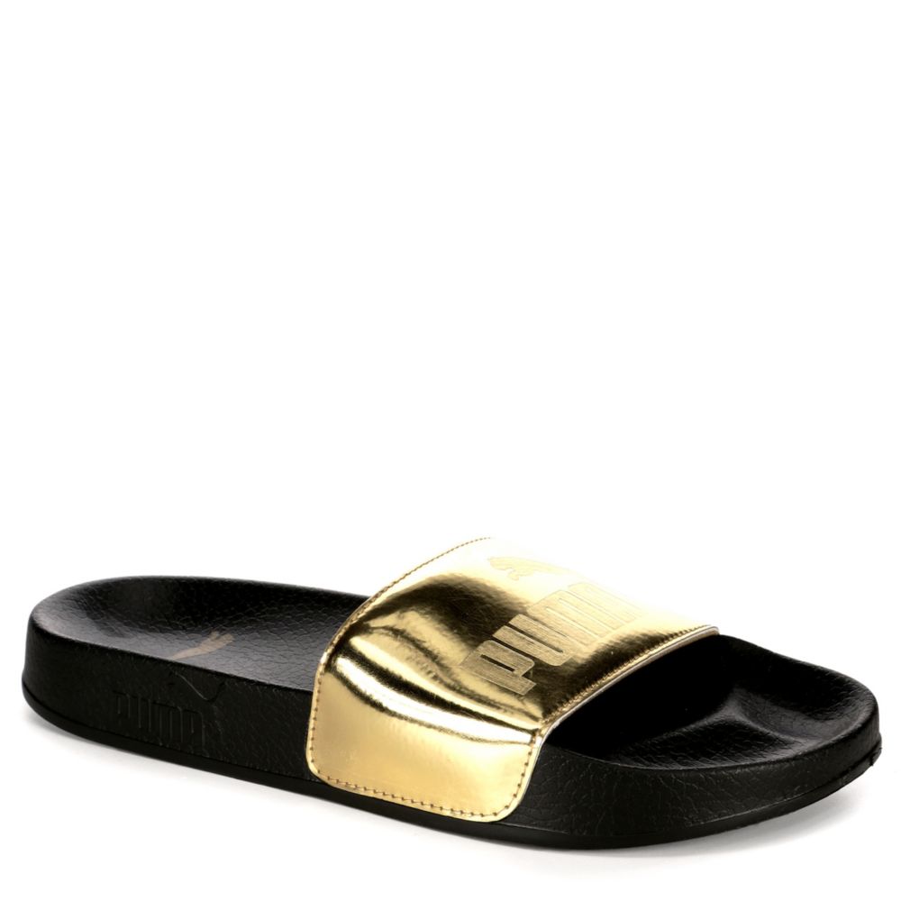 gold puma slides