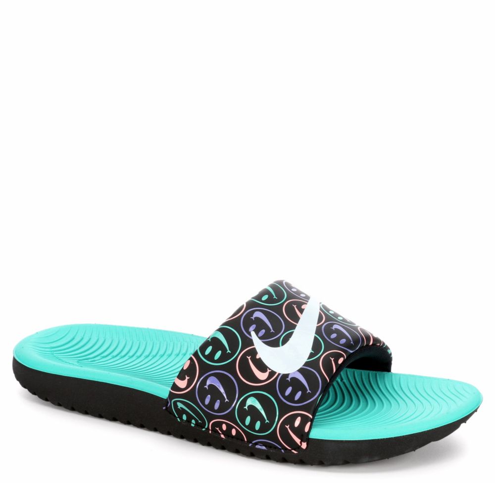 nike sandals smiley face