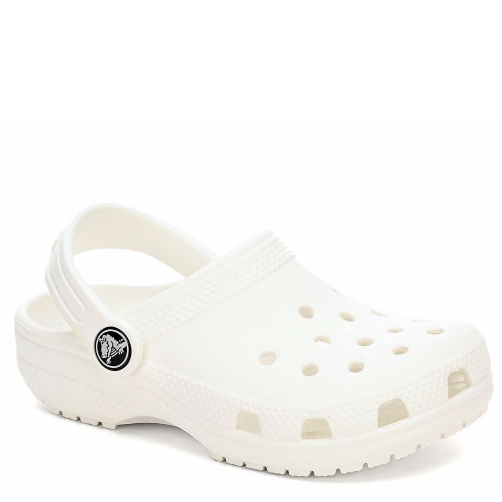 girls white crocs size 4