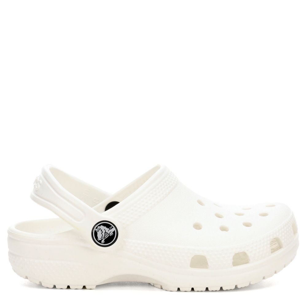 White Crocs Girls Classic Clog | Casual 