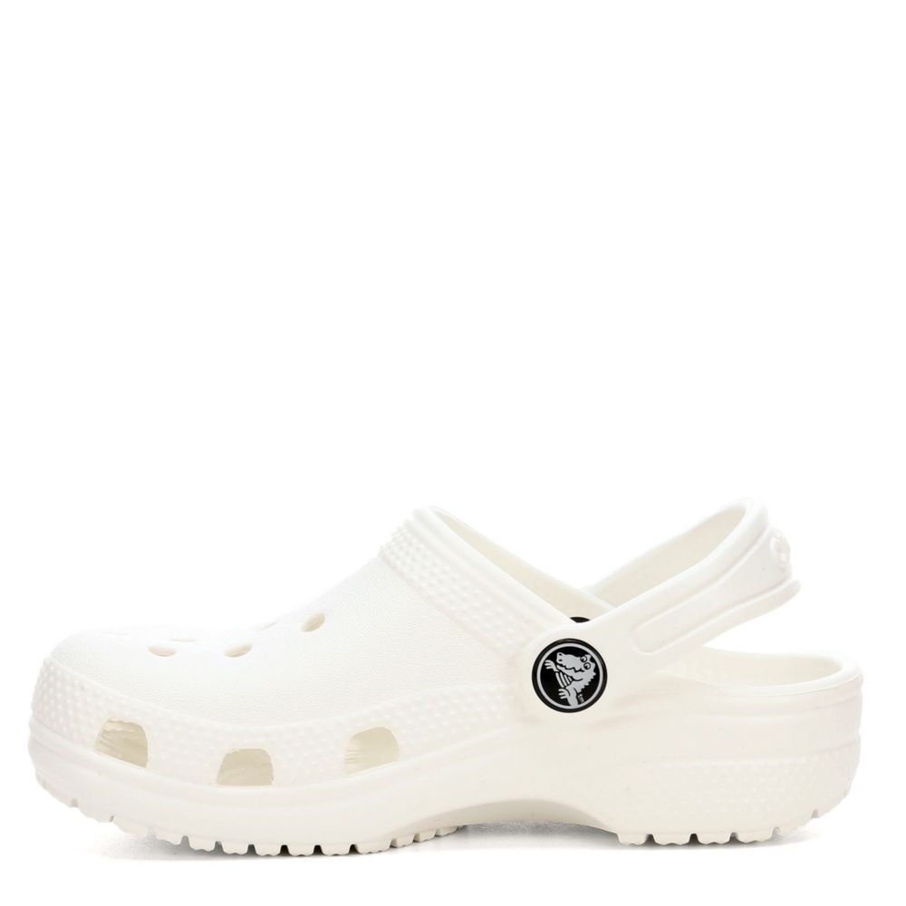 girls crocs white