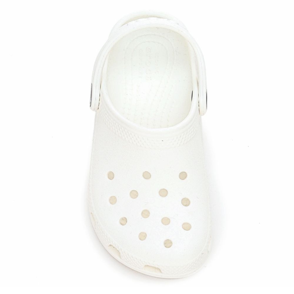 girls white crocs size 4