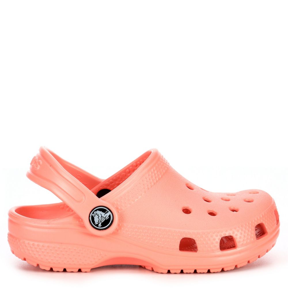 pastel pink crocs
