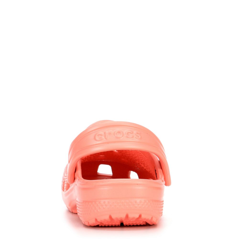 peach colored crocs