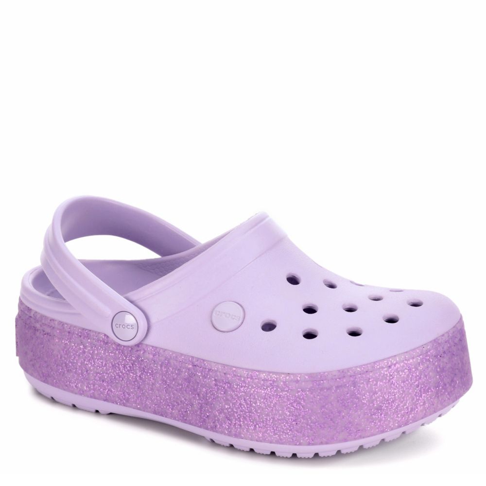 crocs platform lavender