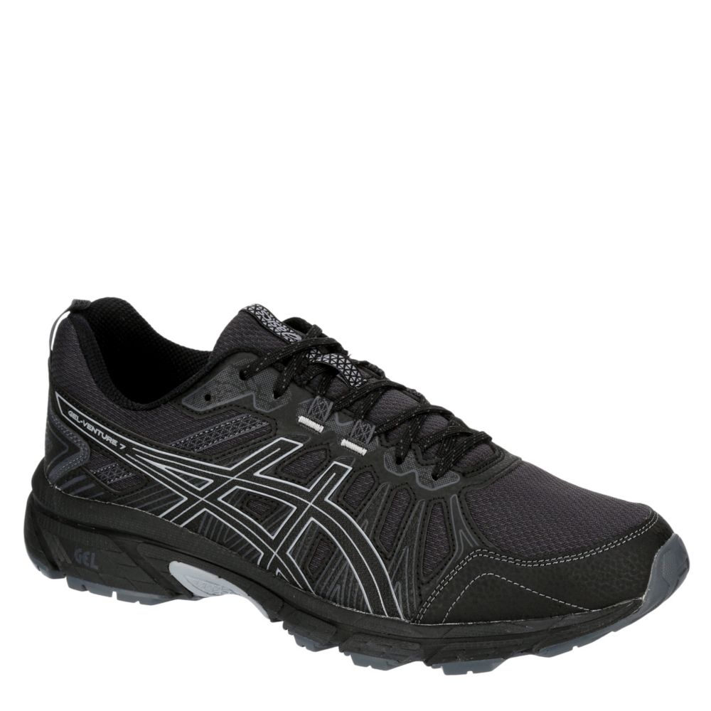 asics black running shoes men