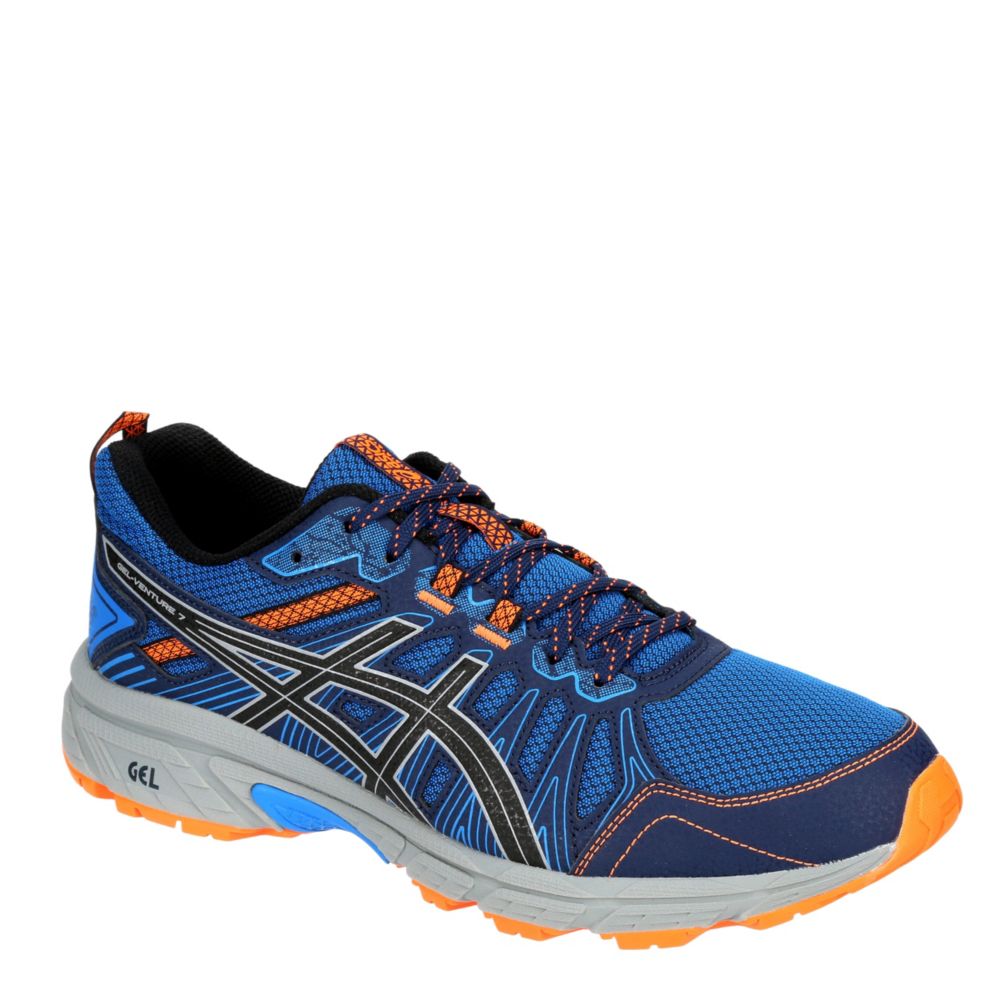 mens blue asics running shoes