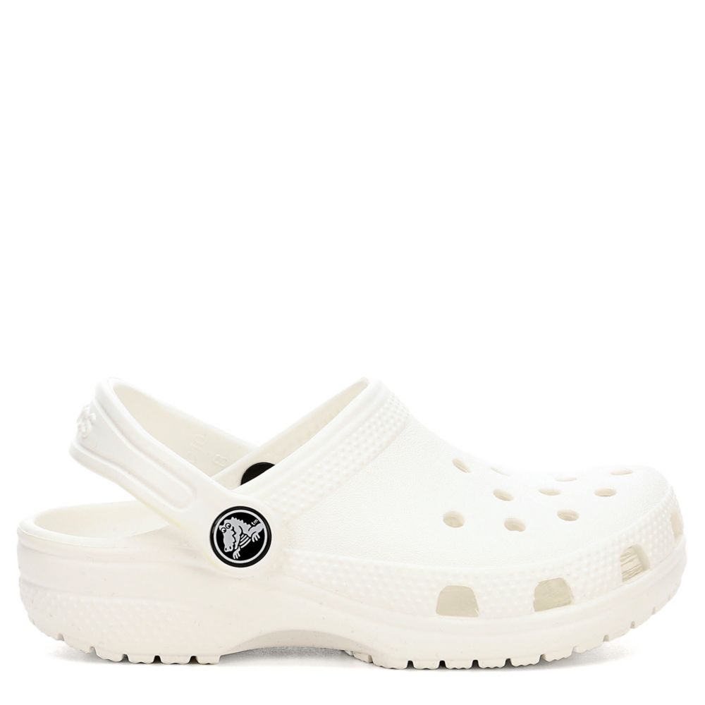 girls crocs white
