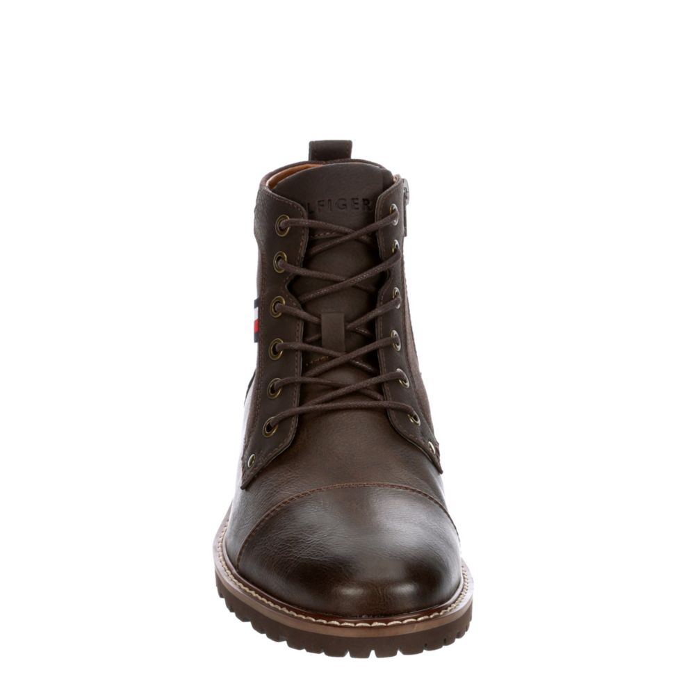 tommy hilfiger winter cognac boots