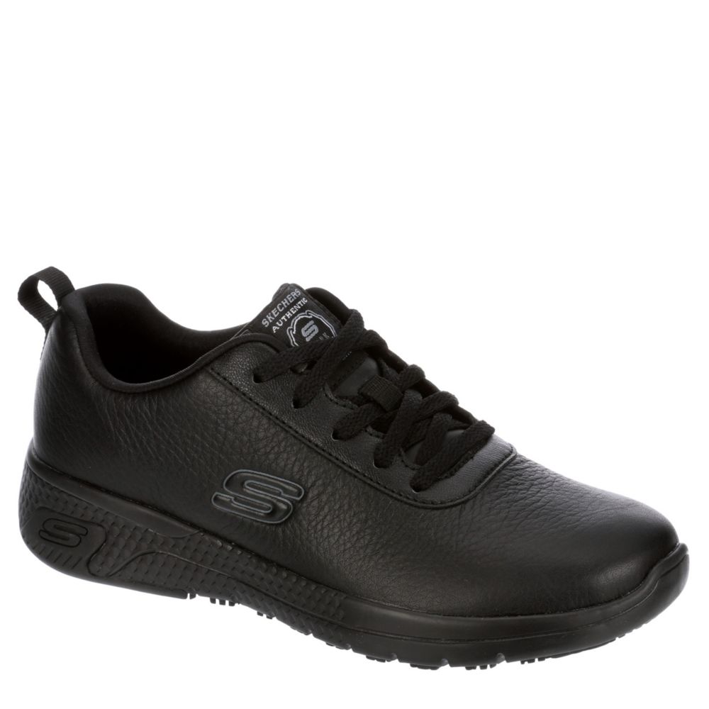 womens black work skechers