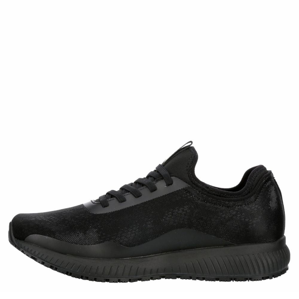 Black Skechers Womens Squad 2 Slip Resistant Work Shoe | Rack Room Shoes