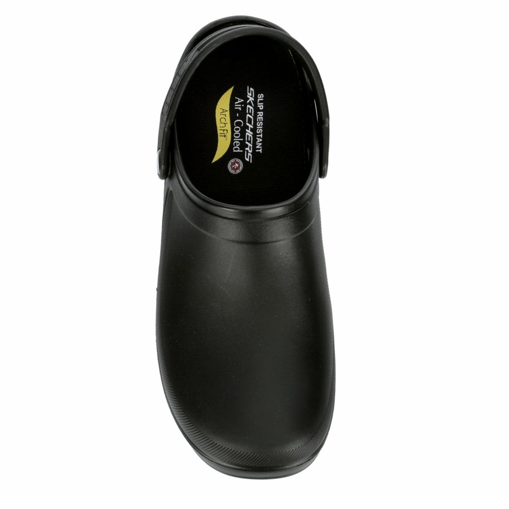 Black Skechers Womens Arch Fit Riverbound-pasay Slip Resistant