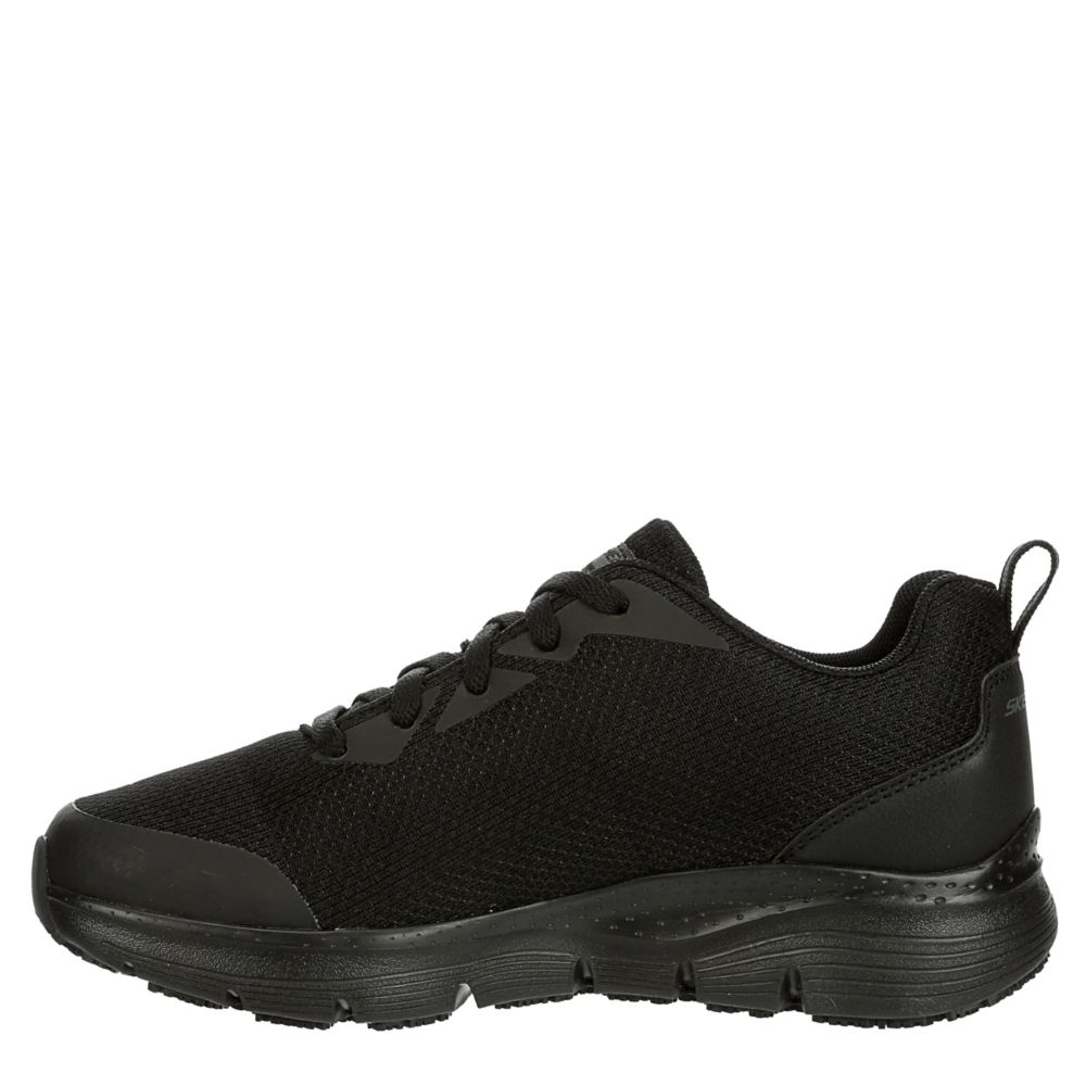 SKECHERS ARCH FIT SLIP RESISTANT JITSY BLACK - WOMENS - Lamey Wellehan Shoes