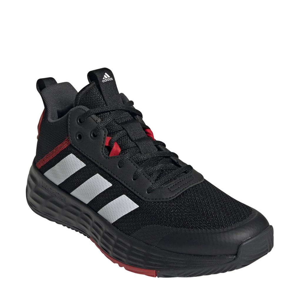 adidas mens basketball shoes black and white