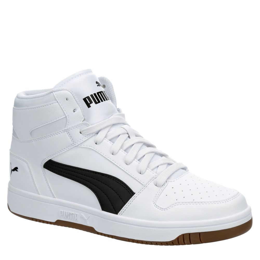 White Puma Mens Rebound Mid Sneaker | Mens | Rack Room Shoes