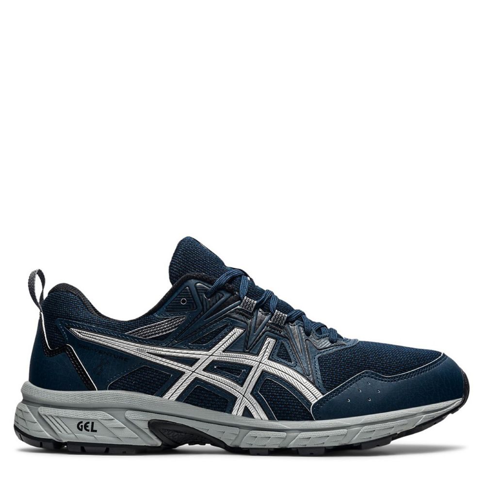 navy asics