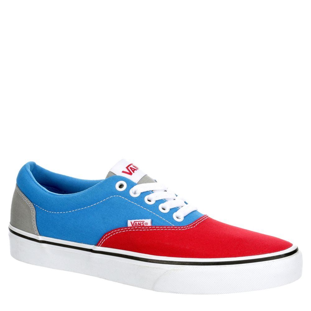 vans low top red and white