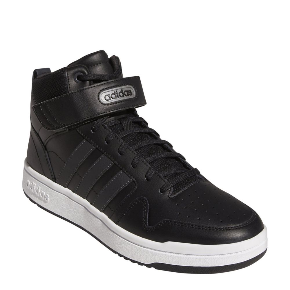 Black Adidas Mens Postmove Mid Top Sneaker | Black & White | Rack Room