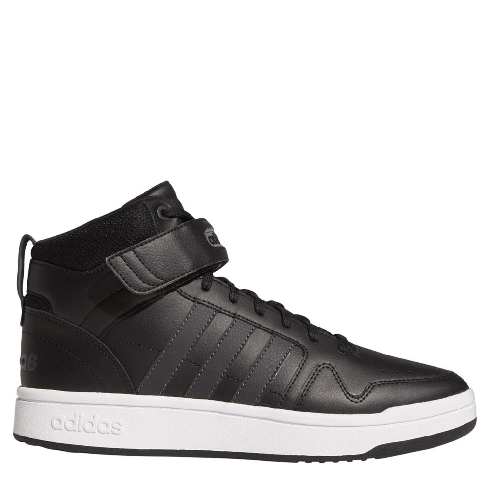 black mid top adidas
