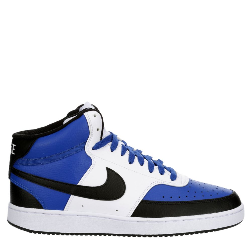 blue white nike shoes 