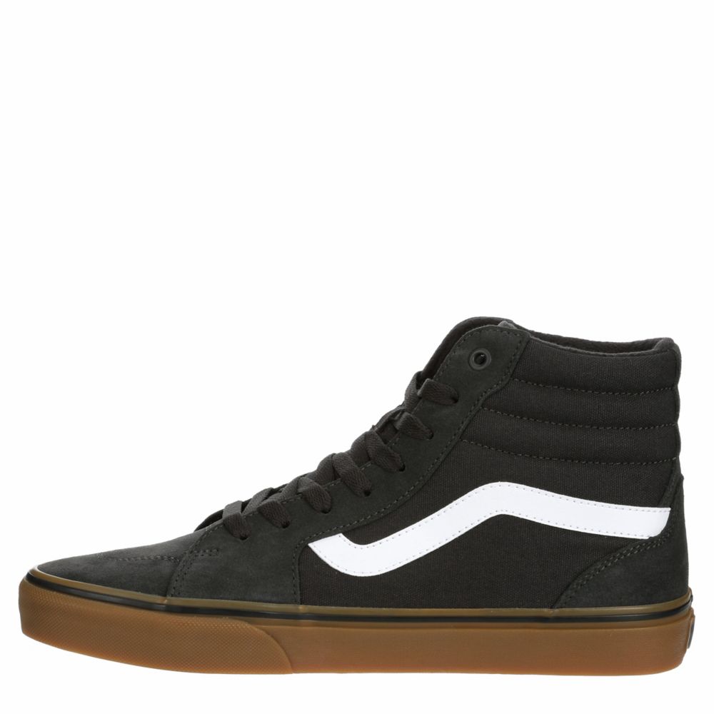 mens brown high top vans