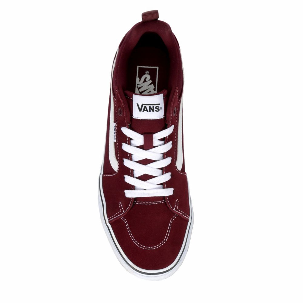 burgundy vans shoes mens