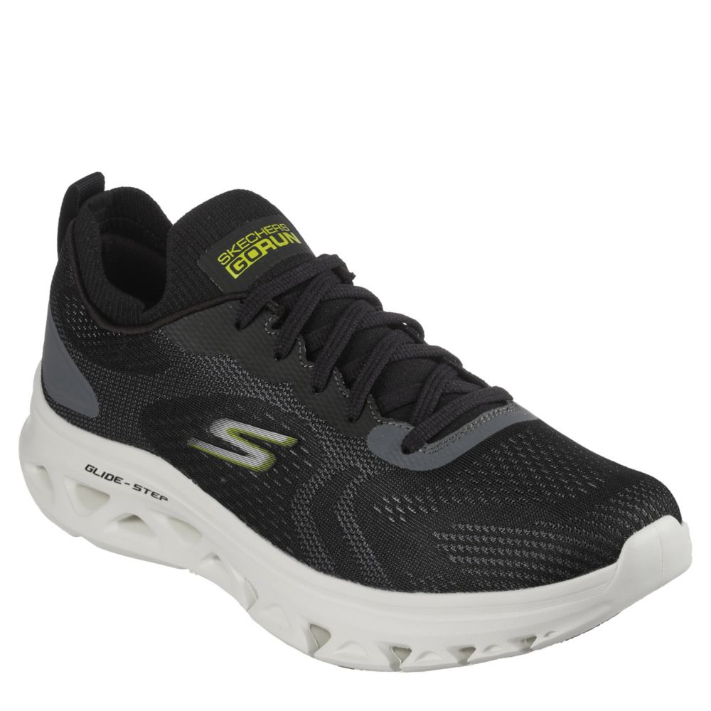 Black Skechers Mens Go Run Glide Step Flex Running Shoe | Mens | Rack Room  Shoes