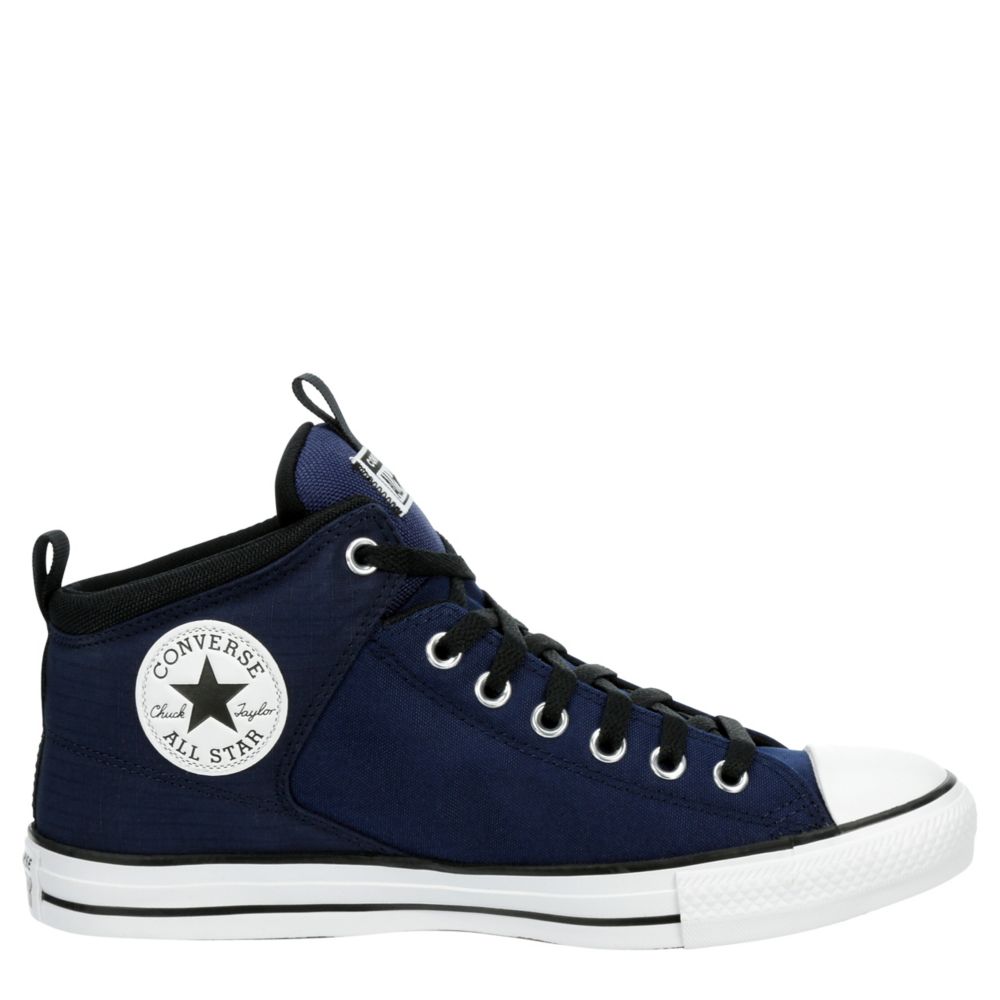  Converse Chuck Taylor All Star High Top Sneakers (13 M US  Women / 11 M US Men, Navy Blue/White)